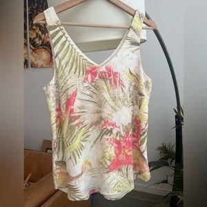 RW&Co Tropical Print Cami / Tank